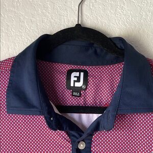 Purple and Blue Polo Shirt with Athletic Performance